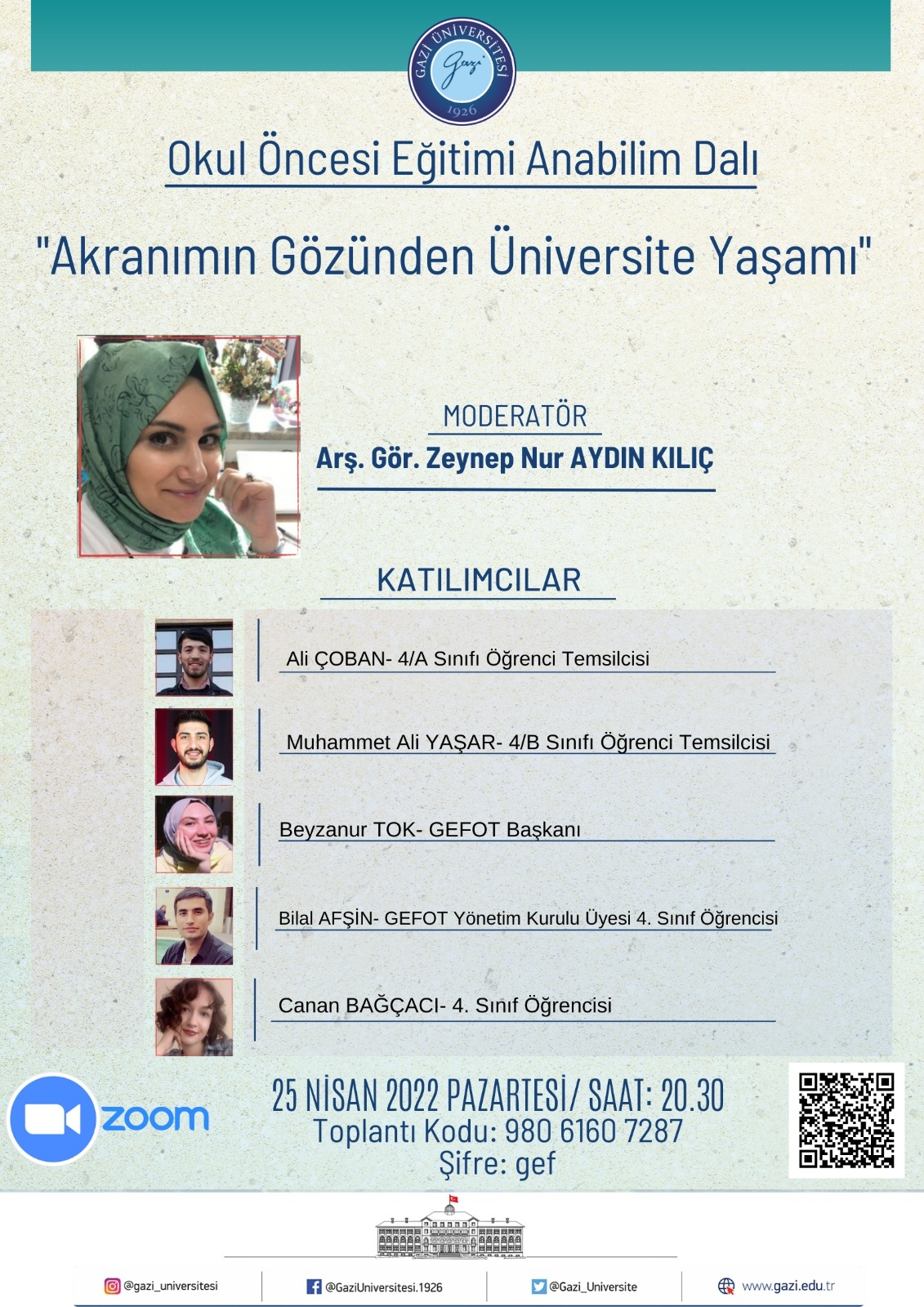 Okul Öncesi Eğitimi Ana Bilim Dalı Öğrencileri Sosyal-Kültürel Etkileşim Toplantısı-1