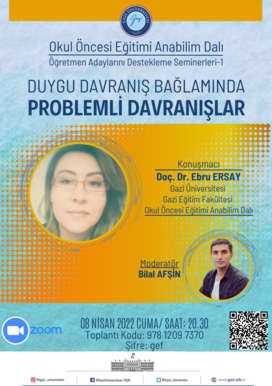 Öğretmen Adaylarını Destekleme Seminerleri 1-Duygu Davranış Bağlamında Problemli Davranışlar