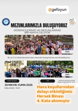 "Mezunlarımızla Buluşuyoruz" Öğrencilerimiz ve Mezunlarımız Bir Araya Geliyor