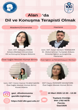 Alan'da Dil ve Konuşma Terapisti Olmak