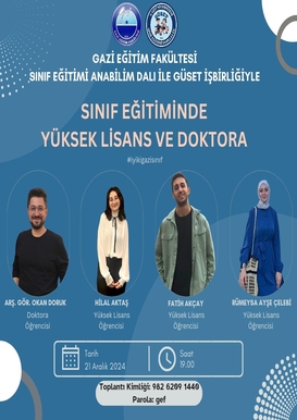 SINIF EĞİTİMİNDE YÜKSEK LİSANS VE DOKTORA