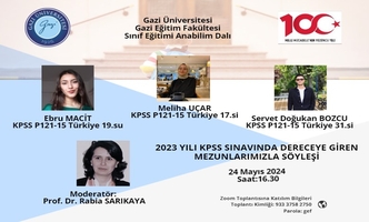 Anabilim Dalımız Tarafından 2023-KPSS'de Dereceye Giren Mezunlarımızla Söyleşi Yapıldı