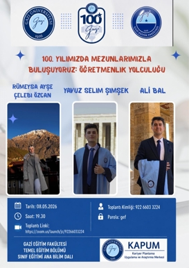 100.Yılımızda Mezunlarımızla Buluşuyoruz: Öğretmenlik Yolculuğu