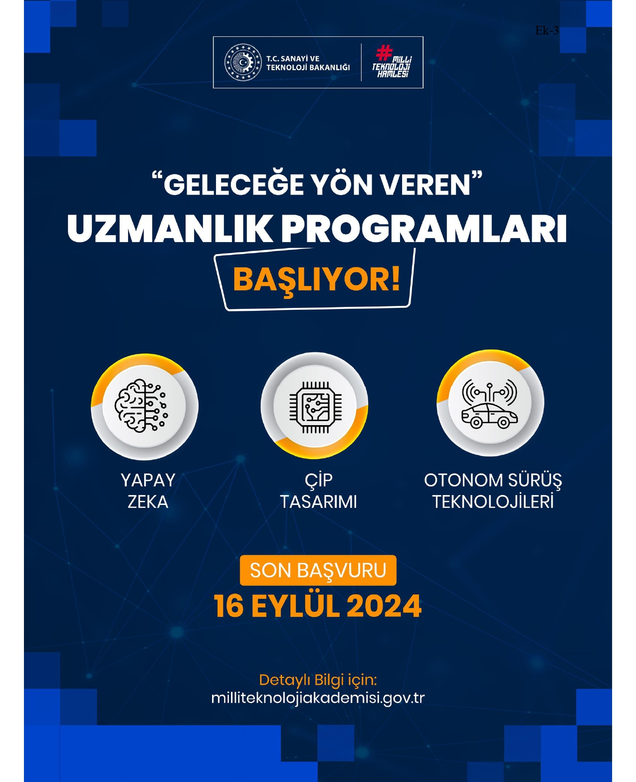 Yapay Zeka, Otonom Sürüş Teknolojileri ve Çip Tasarımı alanlarında eğitim programları