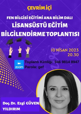 Lisansüstü Eğitim Bilgilendirme Toplantısı (Çevrim İçi)