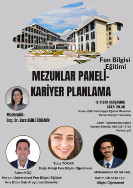 Fen Bilgisi Eğitimi Mezunlar Paneli-Kariyer Planlama