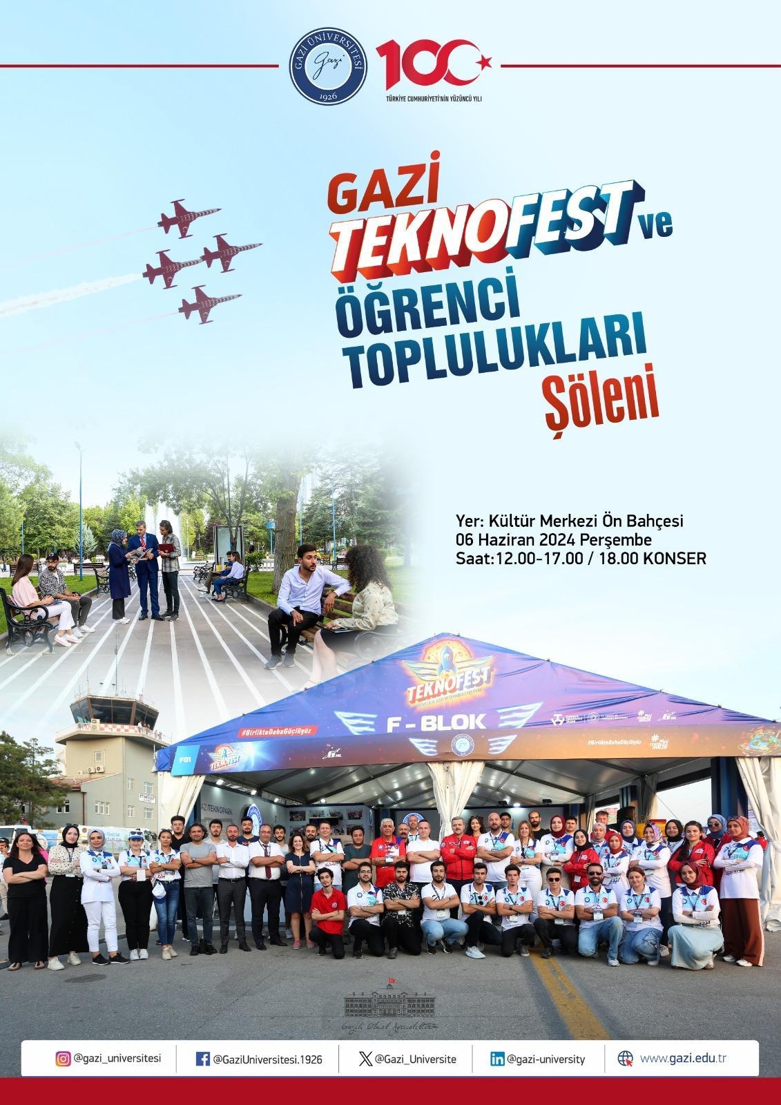 Gazi TEKNOFEST ve Öğrenci Toplulukları Şöleni