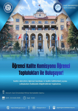 Öğrenci Kalite Komisyonu Öğrenci Toplulukları İle Buluşuyor!