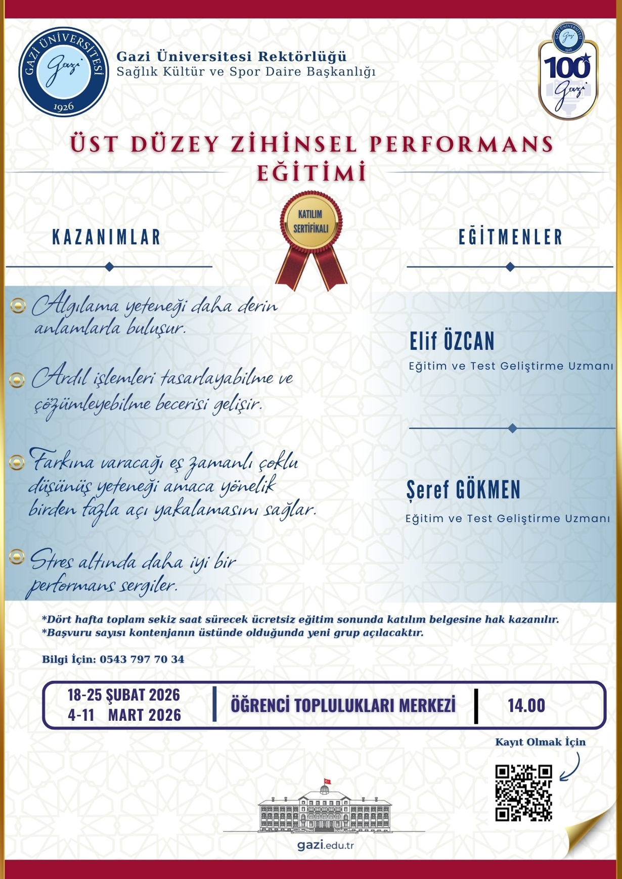 Üst Düzey Zihinsel Performans Eğitimi