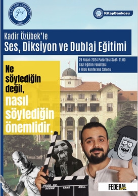 Kadir Özübek'le Ses, Diksiyon ve Dublaj Eğitimi