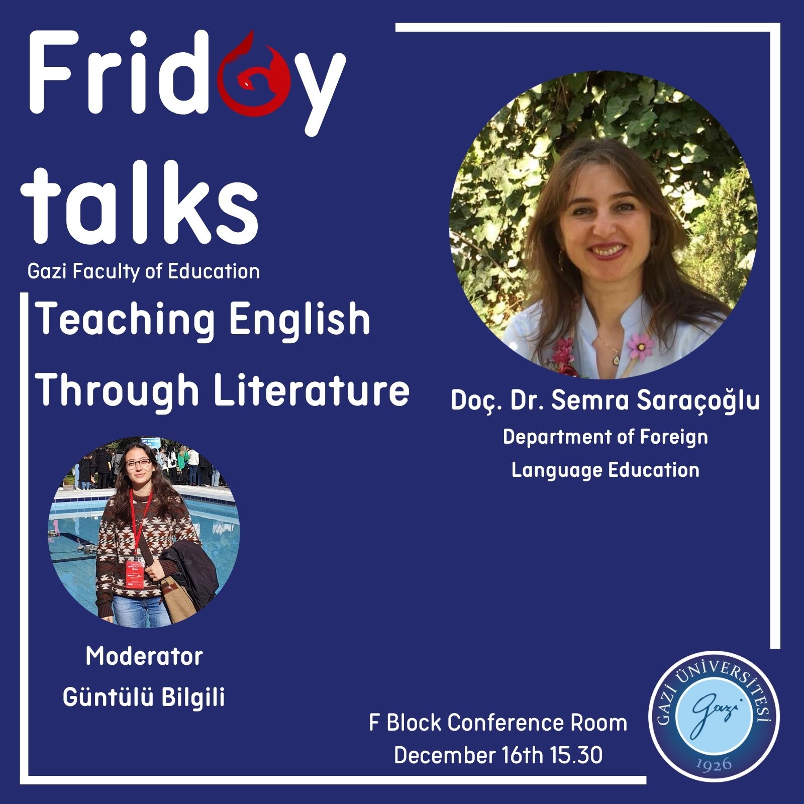 Friday Talks Gazi Faculty of Education Teaching English Through Literature-1