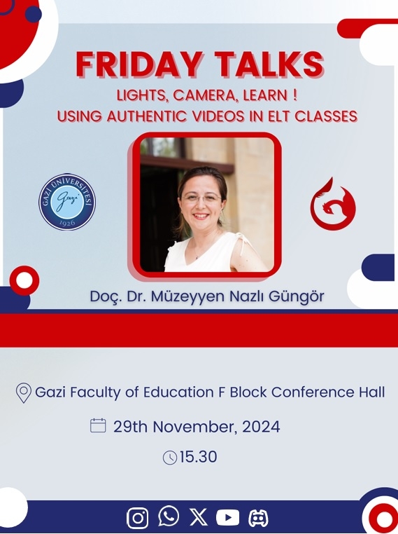 Friday Talks: "Lights, Camera, Learn! Using Authentic Videos in ELT Classes"-1