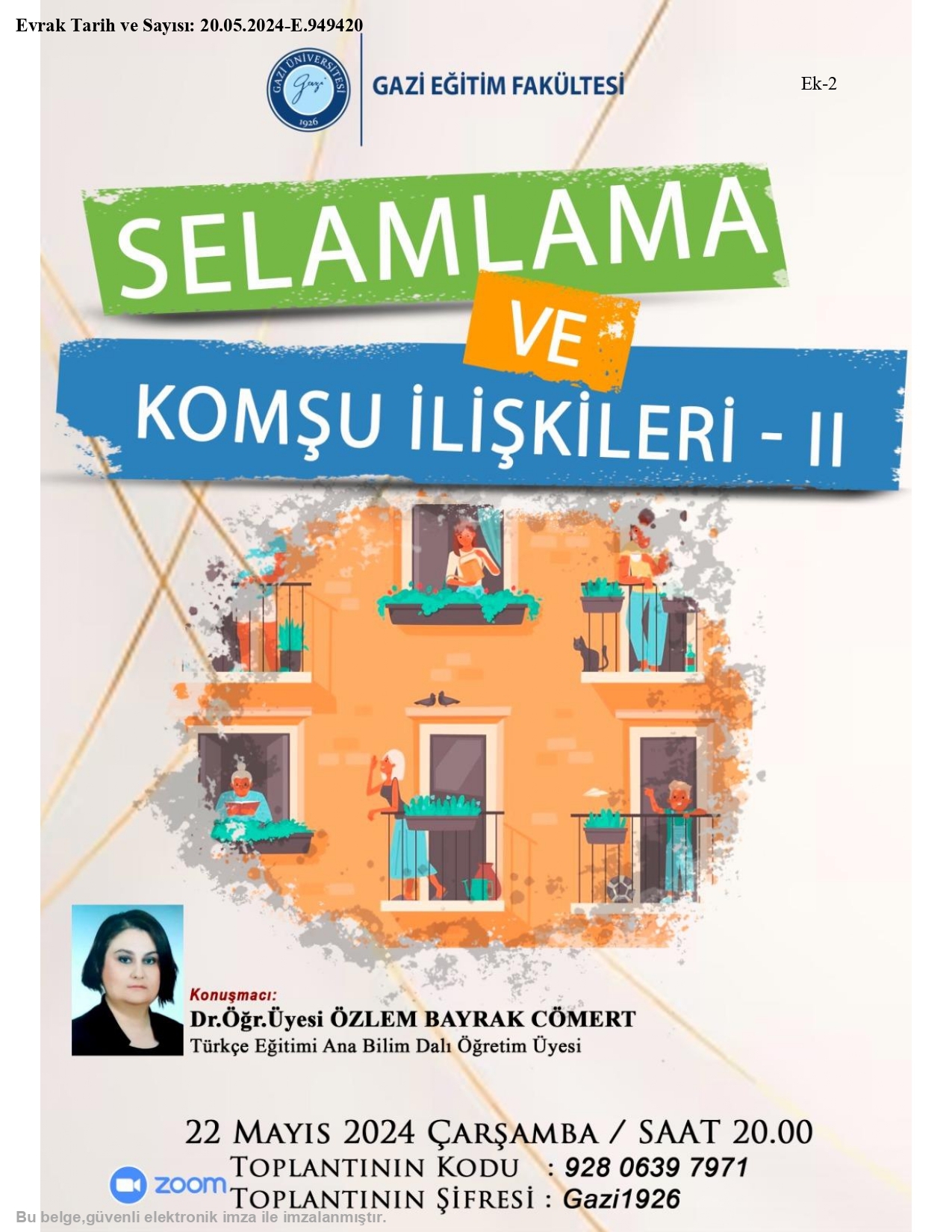 Öğretmenlik Uygulaması (Selamlama ve Komşuluk İlişkileri-II Semineri)-1
