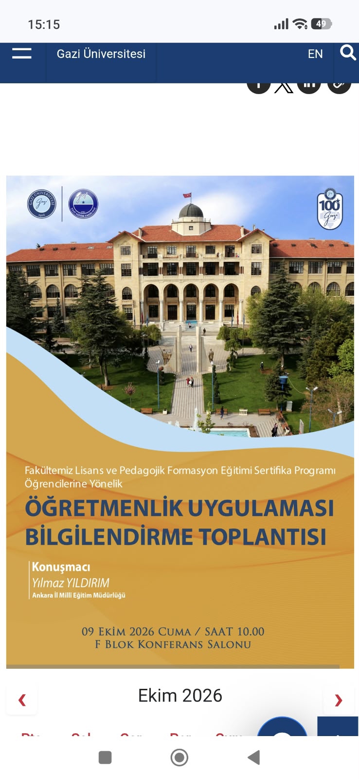 Öğretmenlik Uygulaması Bilgilendirme Toplantısı-1
