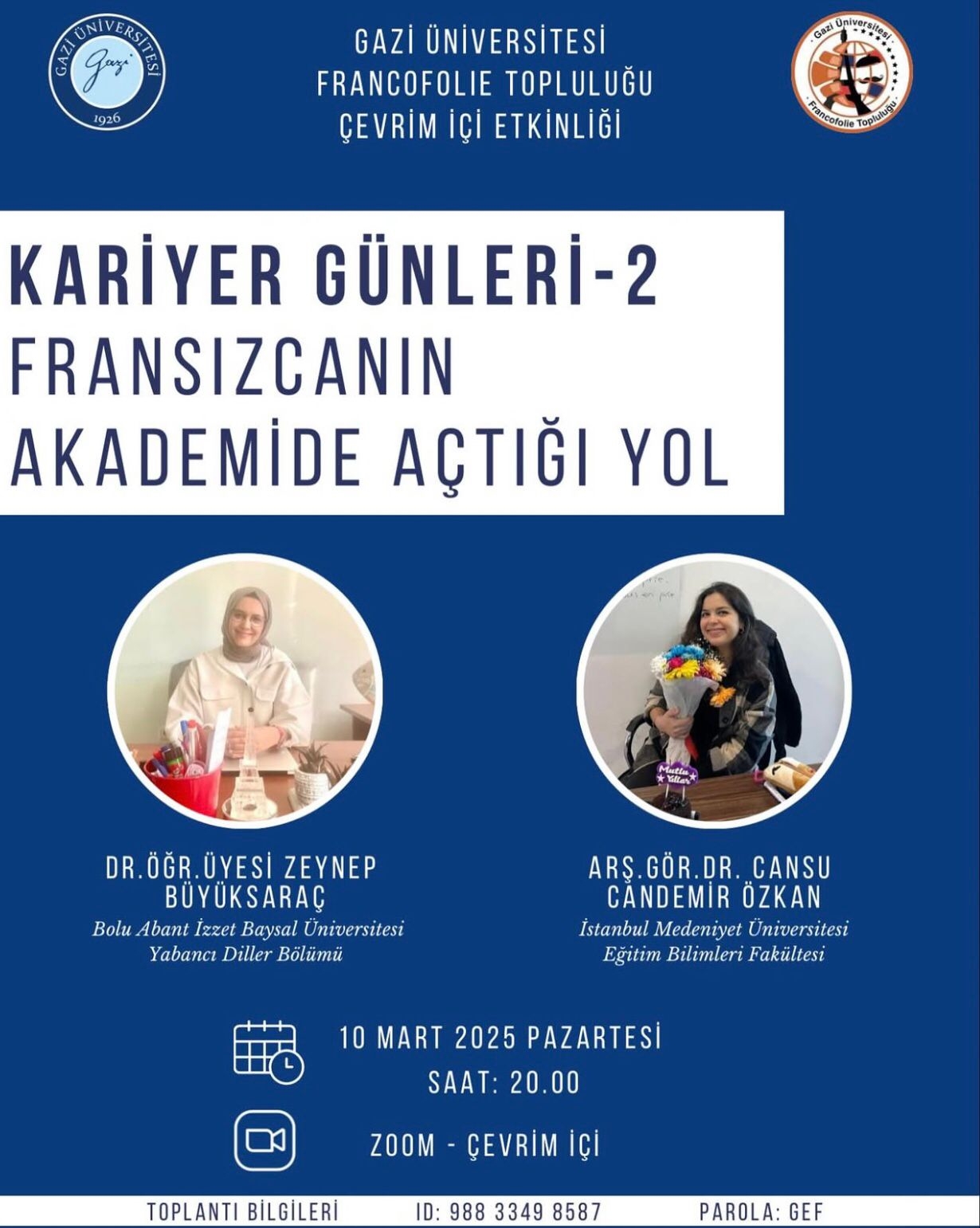 Fransız Dili Eğitimi Anabilim Dalı- Kariyer Planlama Günleri -2-1