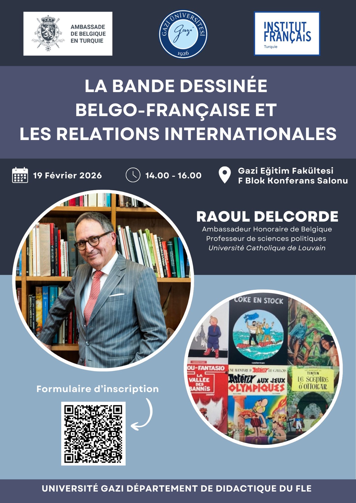 Konferans (La bande dessinée franco-belge et les relations internationales)-1