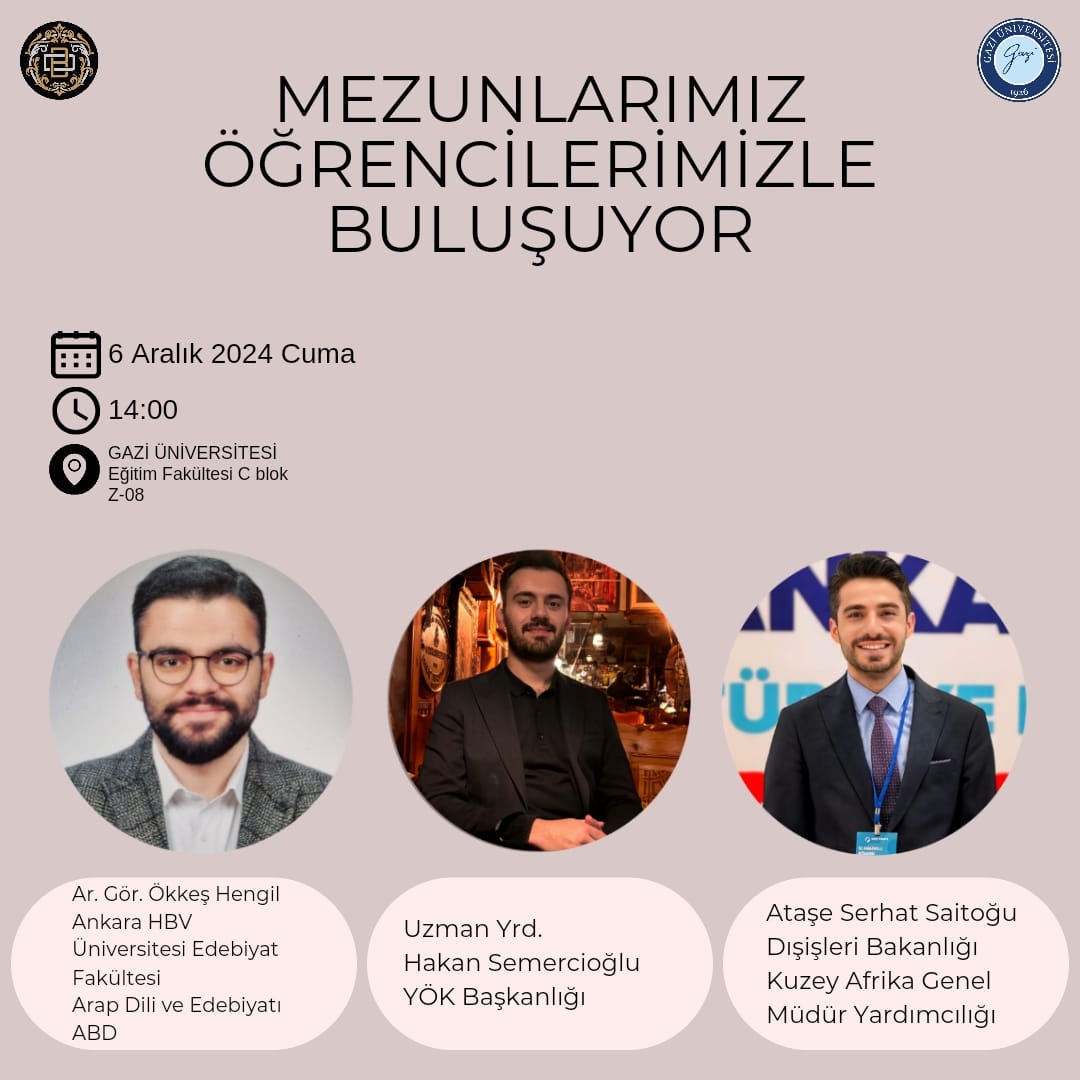 Gazi Üniversitesinde mezunlarımız öğrencilerimizle buluşuyor.-1