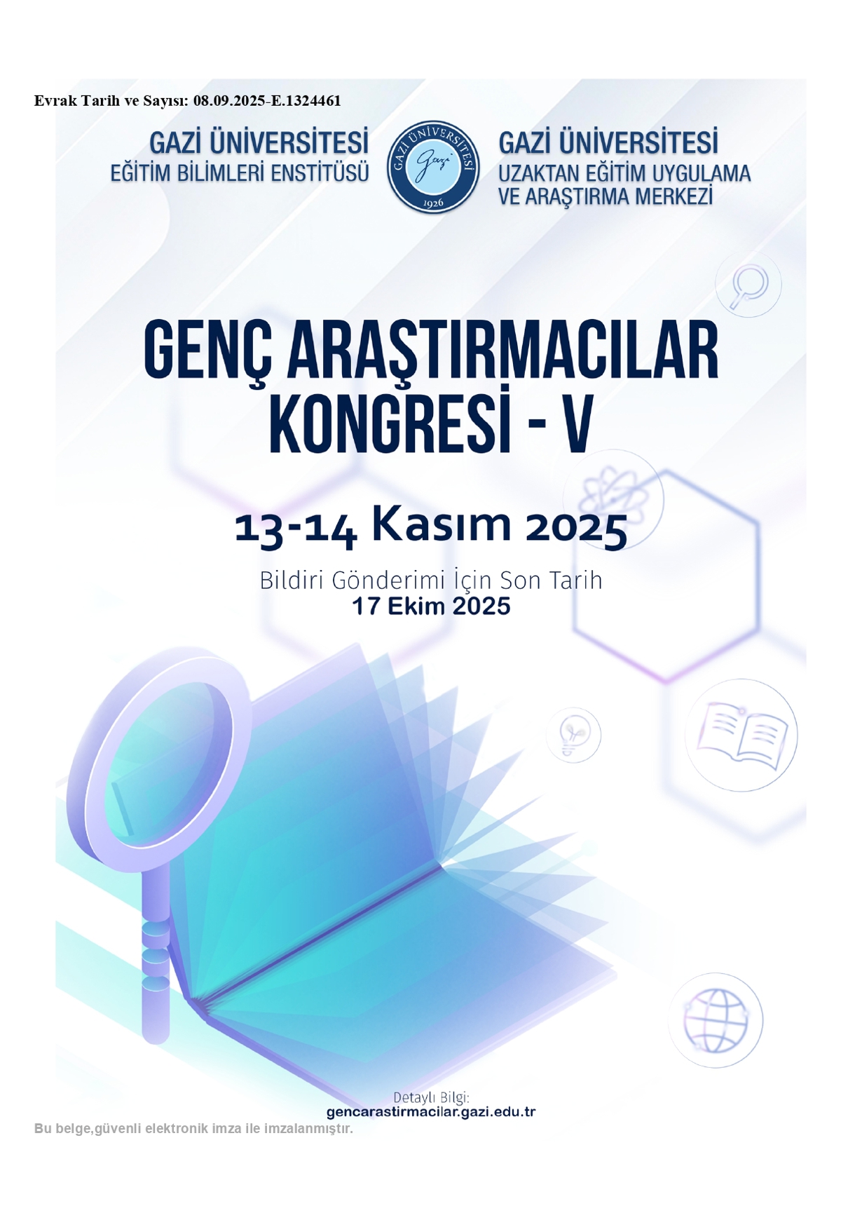 Gazi Universitesi Egitim Bilimleri Enstitusu Genc Arastirmacilar Kongresi-V-1