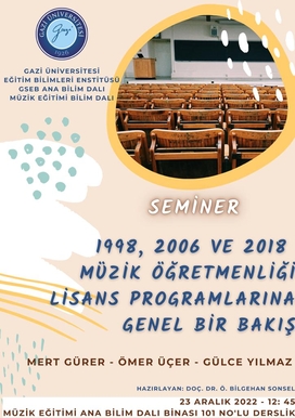 Seminer- Müzik Öğretim Programları