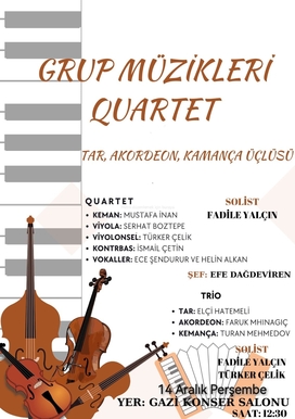 Grup müzikleri Quartet konseri