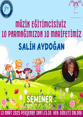 Uygulamalı seminer: Salih Aydoğan