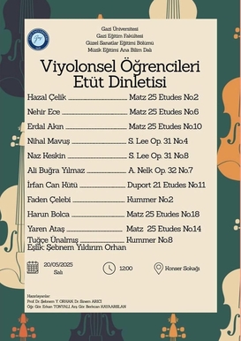 Viyolonsel Öğrencileri Etüt Dinletisi