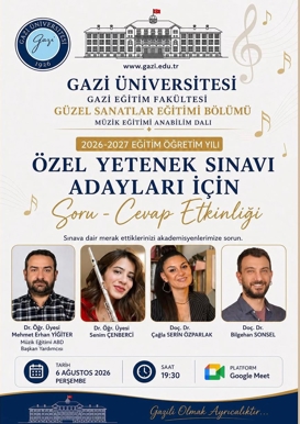 Yetenek sınavı soru-cevap etkinliği