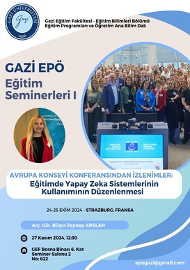 Gazi EPÖ Eğitim Seminerleri I